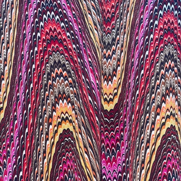 Sandra Darren Long Sleeve Pink and Yellow Dress - Picture 5 of 7